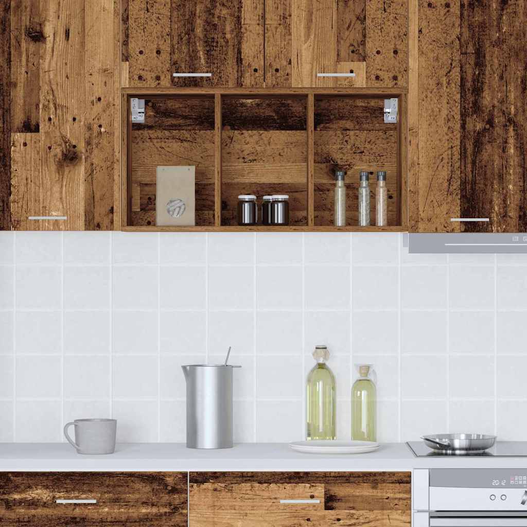 Hanging Cabinet Riga Old Wood 40 x 29.5 x 80 cm Engineered Wood